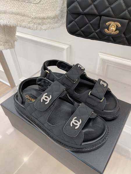 Chanel Velcro sandals