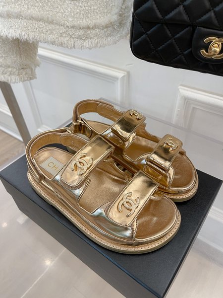 Chanel Velcro sandals