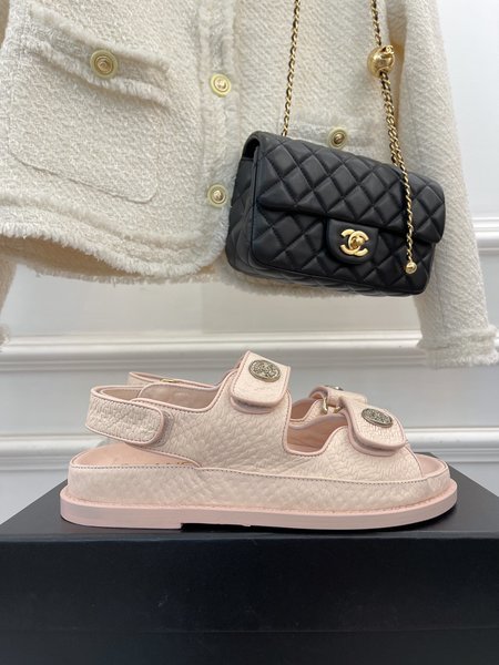 Chanel Classic CC Velcro Sandals