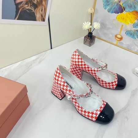 Miu Miu Two-Tone Panel Stretch Elephant Shoes