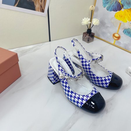 Miu Miu Two-Tone Panel Stretch Elephant Shoes