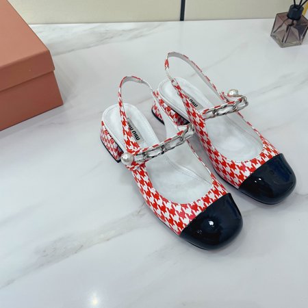 Miu Miu Two-Tone Panel Stretch Elephant Shoes