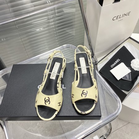 Chanel 3D printed LogoGo sandals