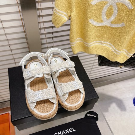 Chanel Classic Beach Velcro Sandals