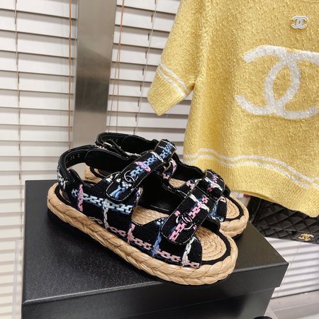 Chanel Classic Beach Velcro Sandals