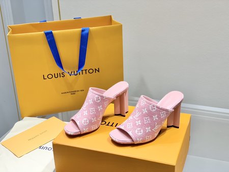 Louis Vuitton high heel sandals and slippers