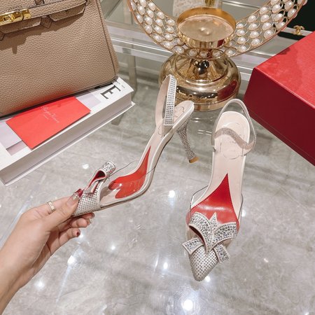 Roger Viver High-heel diamond flower sandals 1