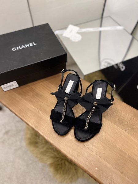 Chanel bow sandals