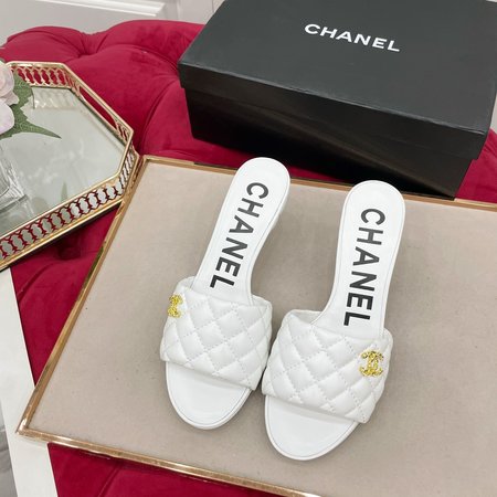 Chanel Honey Embroidered Slippers
