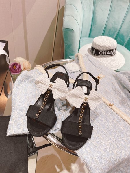 Chanel Bow Thong Sandals