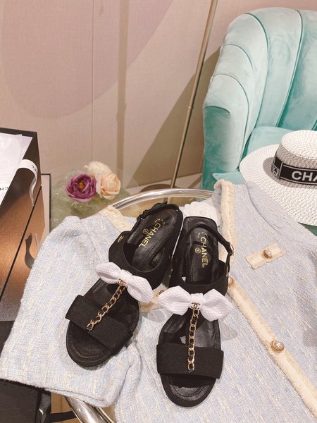 Chanel Bow Thong Sandals