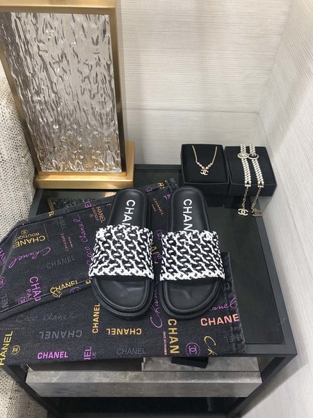 Chanel mesh slippers