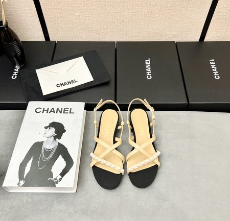 Chanel pearl sandals