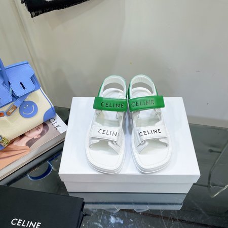 Celine Arc de Triomphe Beach Sandals