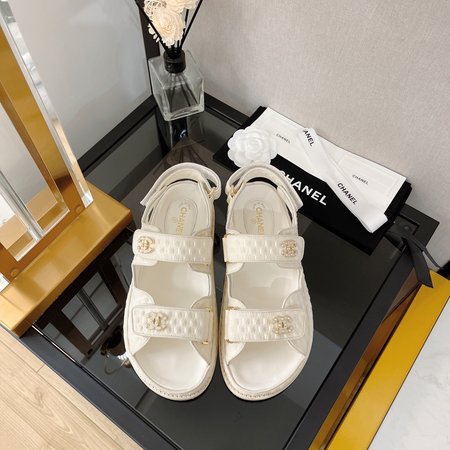Chanel Velcro Beach Sandals