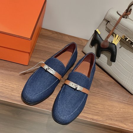Hermes Kelly buckle loafers