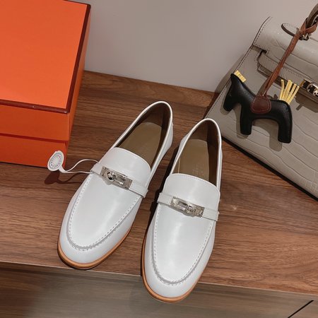 Hermes Kelly buckle loafers