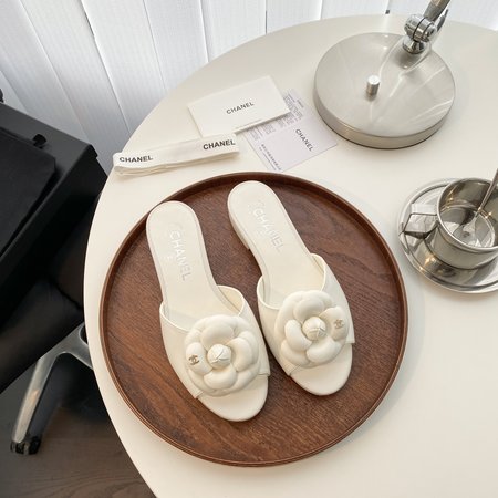 Chanel slippers sheepskin