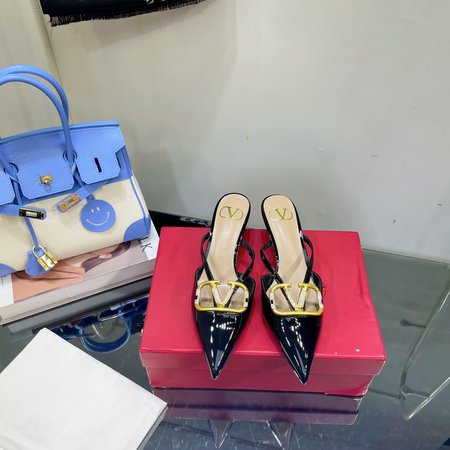 Valentino big V buckle sandals