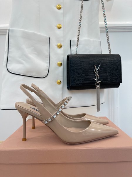 Miu Miu pointed rhinestone sandals