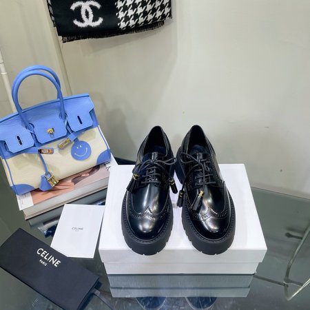 Celine autumn winter loafers cowhide inner goatskin