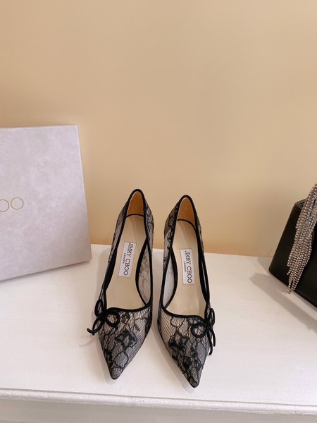 Jimmy Choo mid heel slippers