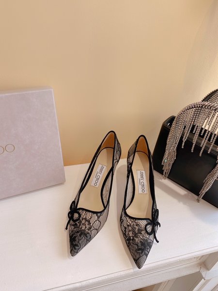 Jimmy Choo mid heel slippers