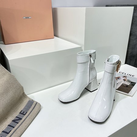 Miu Miu chunky side zip ankle boots