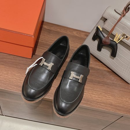 Hermes H buckle loafers