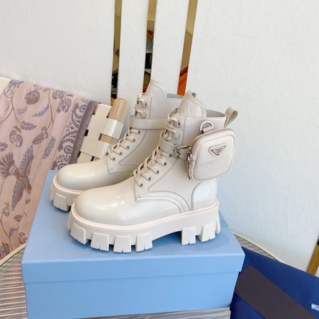 Prada classic tactical ankle boots