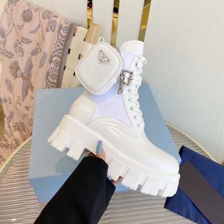 Prada classic tactical ankle boots