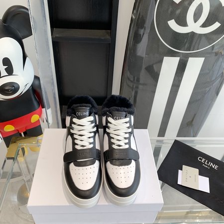 Celine platform fleece casual shoes