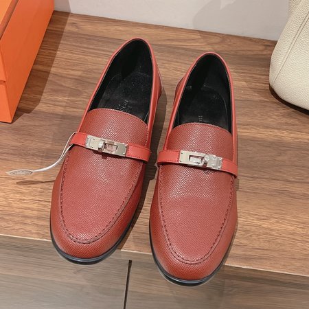 Hermes Kelly buckle loafers