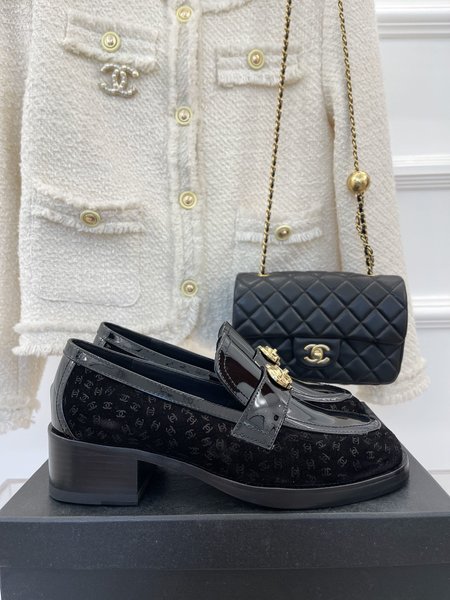 Chanel platform loafers