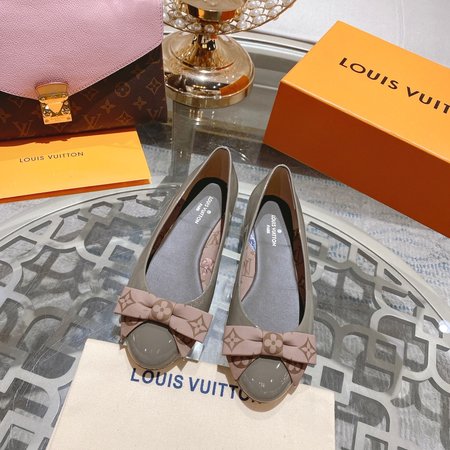 Louis Vuitton Round Toe Bowknot Ladies Shoes