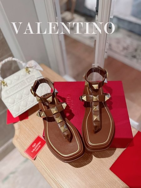 Valentino Studded metal element thick-soled sandals