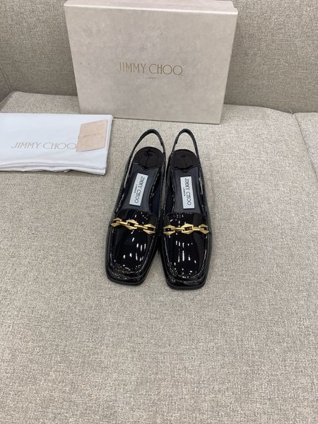 Jimmy Choo hollow back block heel shoes