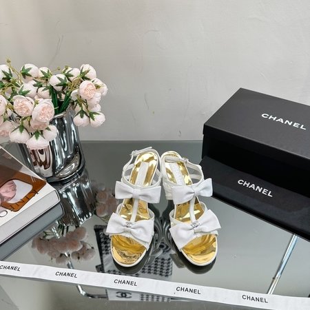Chanel bow sandals