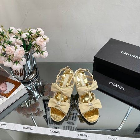 Chanel bow sandals
