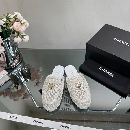 Chanel platform slippers