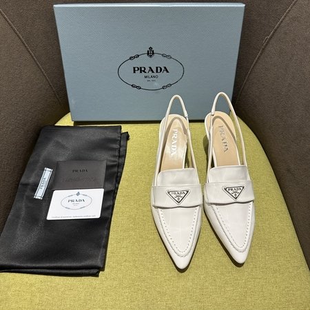 Prada Tapered patent leather pumps