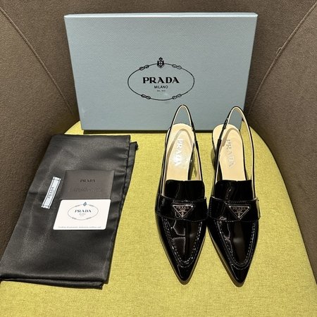 Prada Tapered patent leather pumps
