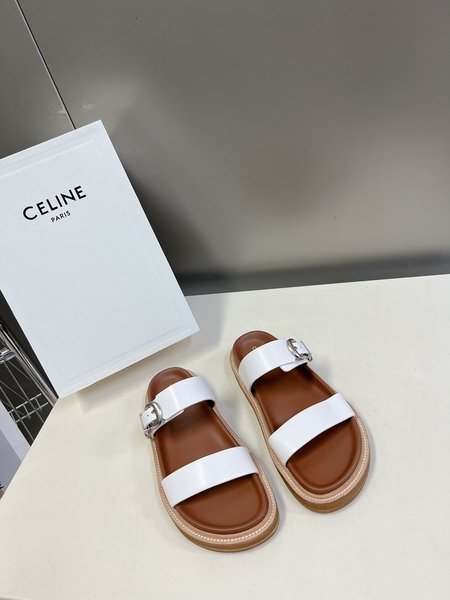 Celine First layer imported cowhide slippers
