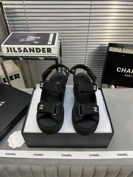 Chanel Classic beach sandals with thick soles