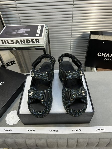 Chanel Classic beach sandals with thick soles