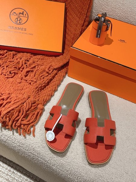 Hermes H slippers Oran sandals series