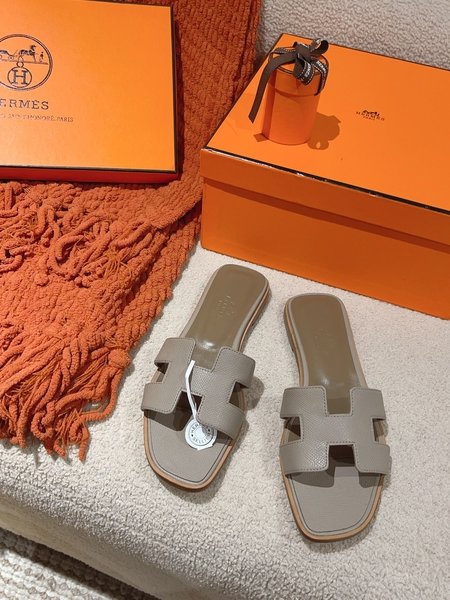 Hermes H slippers Oran sandals series