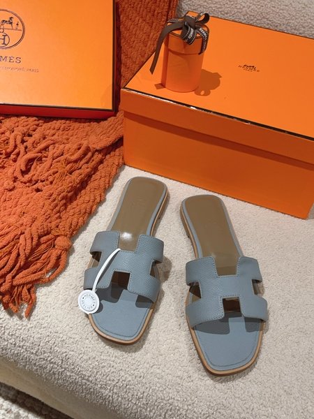 Hermes H slippers Oran sandals series
