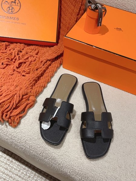 Hermes H slippers Oran sandals series