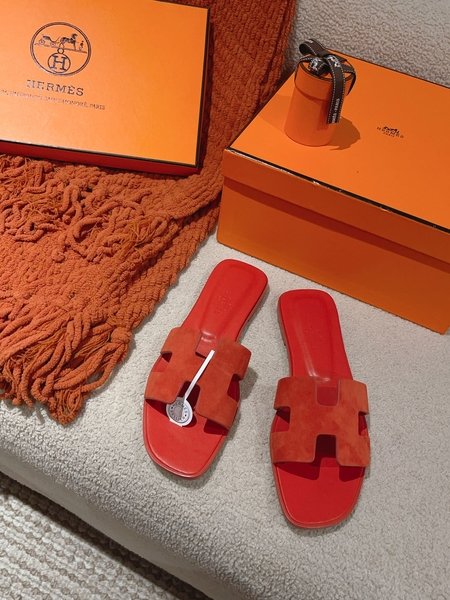 Hermes H slippers Oran sandals series